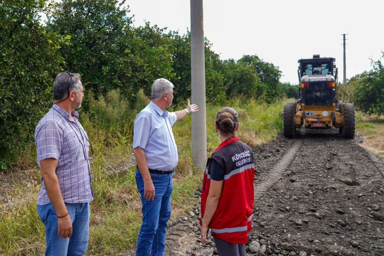 Köyceğiz Belediye Başkanı Ali Erdoğan, Yol Çalışmalarını Yerinde İnceledi 2